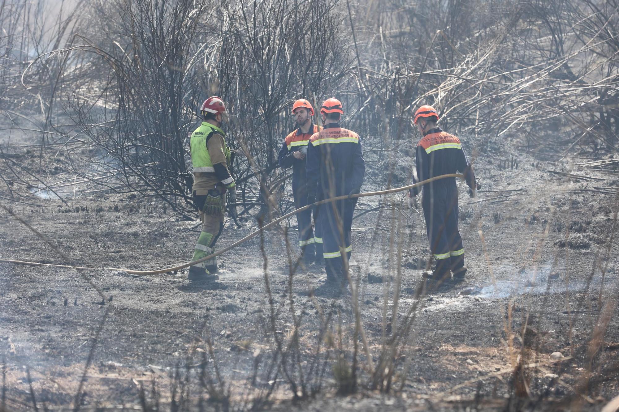 Galería de fotos del incendio forestal en el río Millars entre Vila-real y Almassora