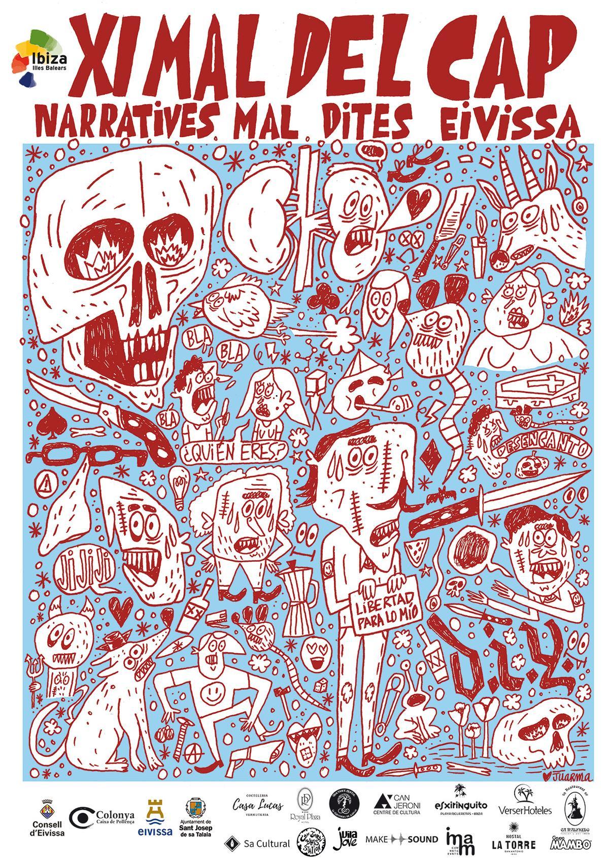 Cartel del XI Festival Mal del Cap, creado por Juarma.