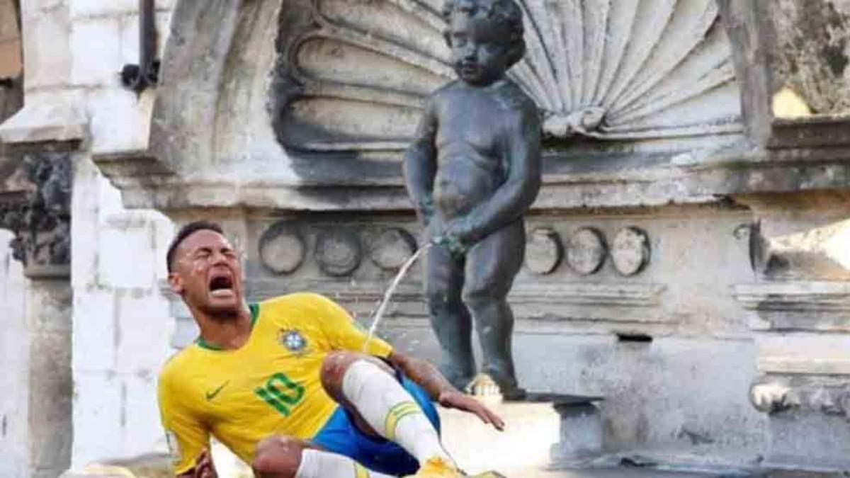 Neymar fue objeto de burla