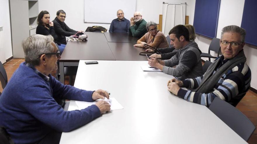 Miembros del grupo de trabajo de Podemos en Alzira.