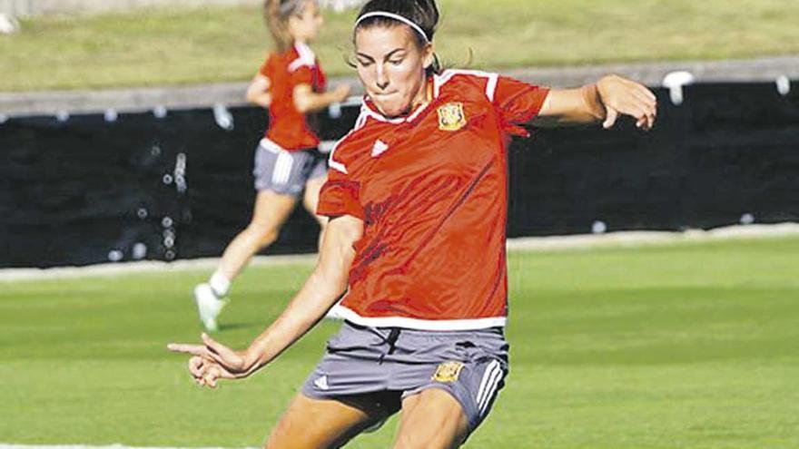 La mallorquina Patricia Guijarro, durante un entrenamiento.