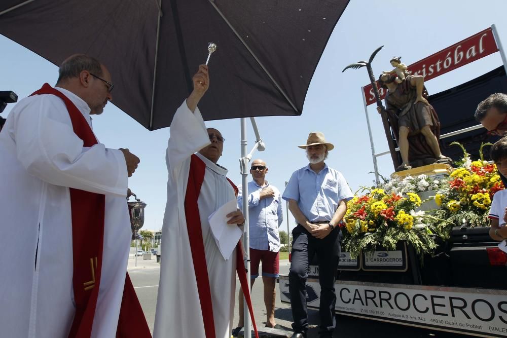 Bendición de vehículos en el día de San Cristóbal