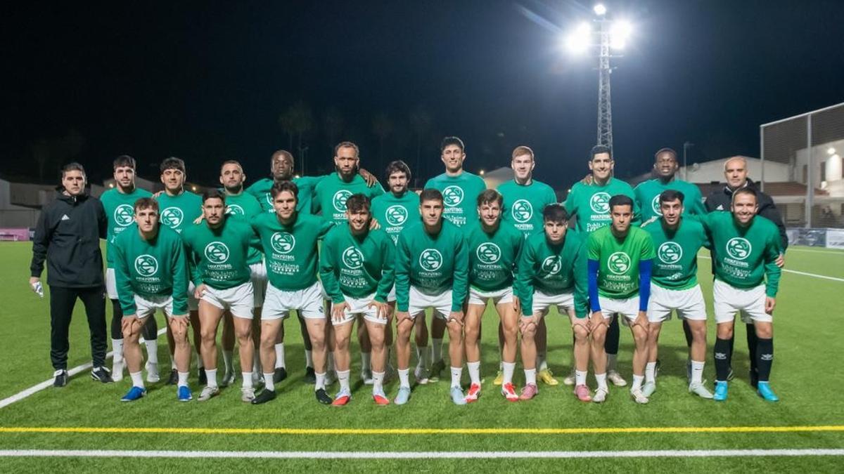 Imagen del combinado extremeño durante su entrenamiento de la semana pasada.