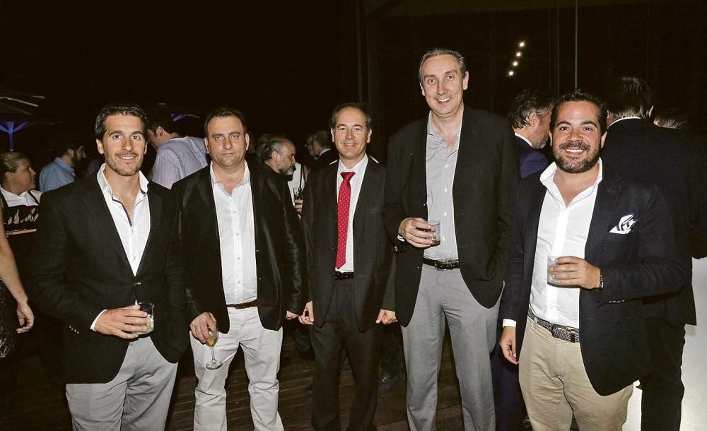 El arquitecto Alejandro Palomino; Francisco Alcalde y Pedro Rafael Blanes, de Fibwi, Antoni Massó, de Brillosa, y Alberto Torrens.