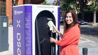 Los puntos de recarga para vehículos eléctricos de Zaragoza han absorbido tanto CO2 como 20.000 árboles