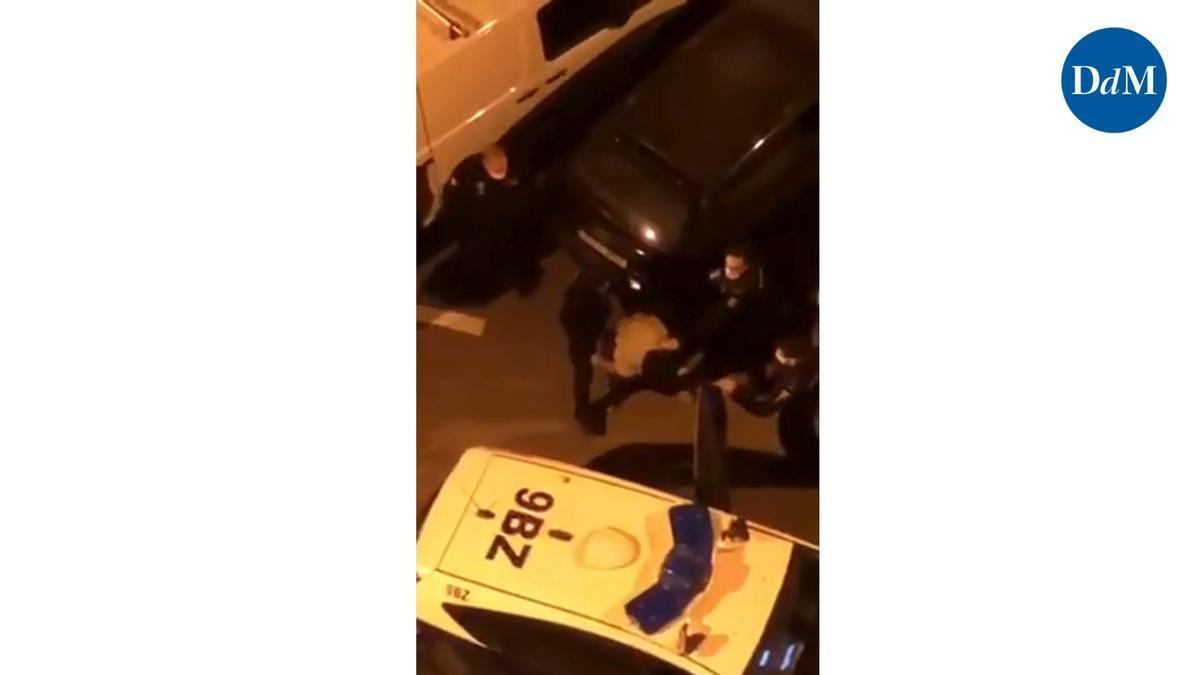 Así fue la detención de un joven en Palma por supuesta violencia machista