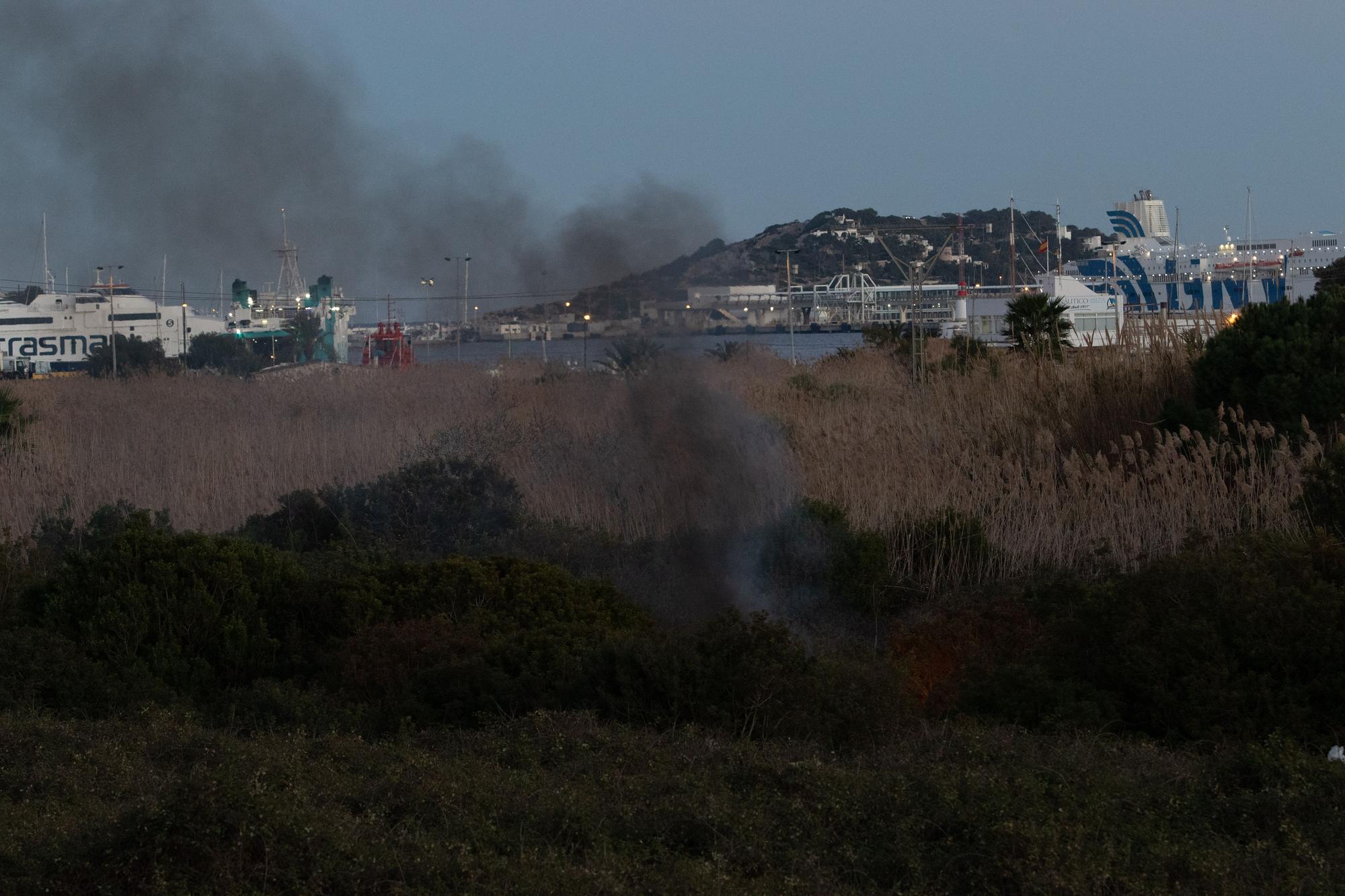 Conato de incendio en ses Feixes de Ibiza