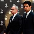 Luis Campos (izq.), director deportivo del PSG, y su presidente, Nasser Al-Khelaifi