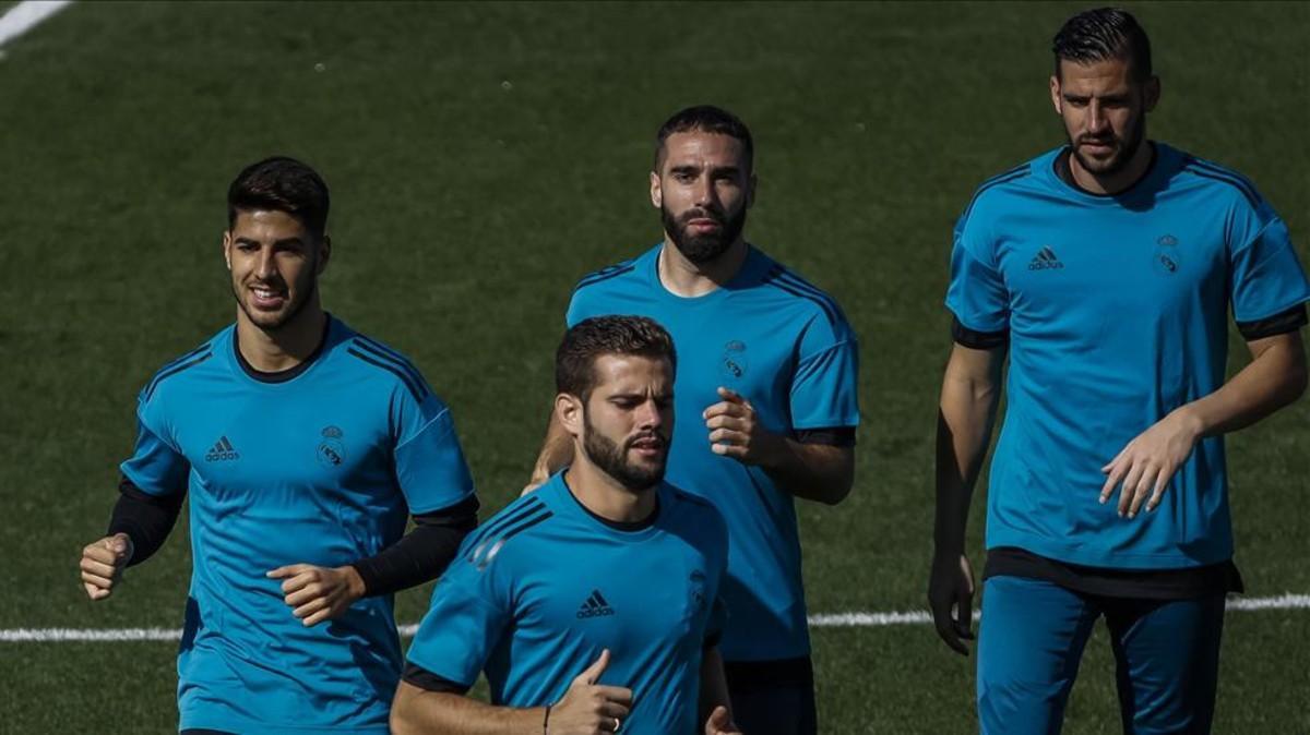 Carvajal saltó por primera vez al césped