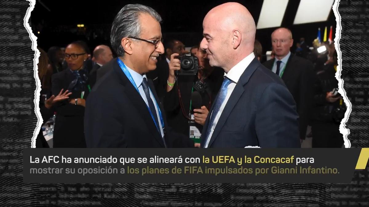 La Confederación Asiática se une a UEFA y Concacaf contra el plan de Infantino
