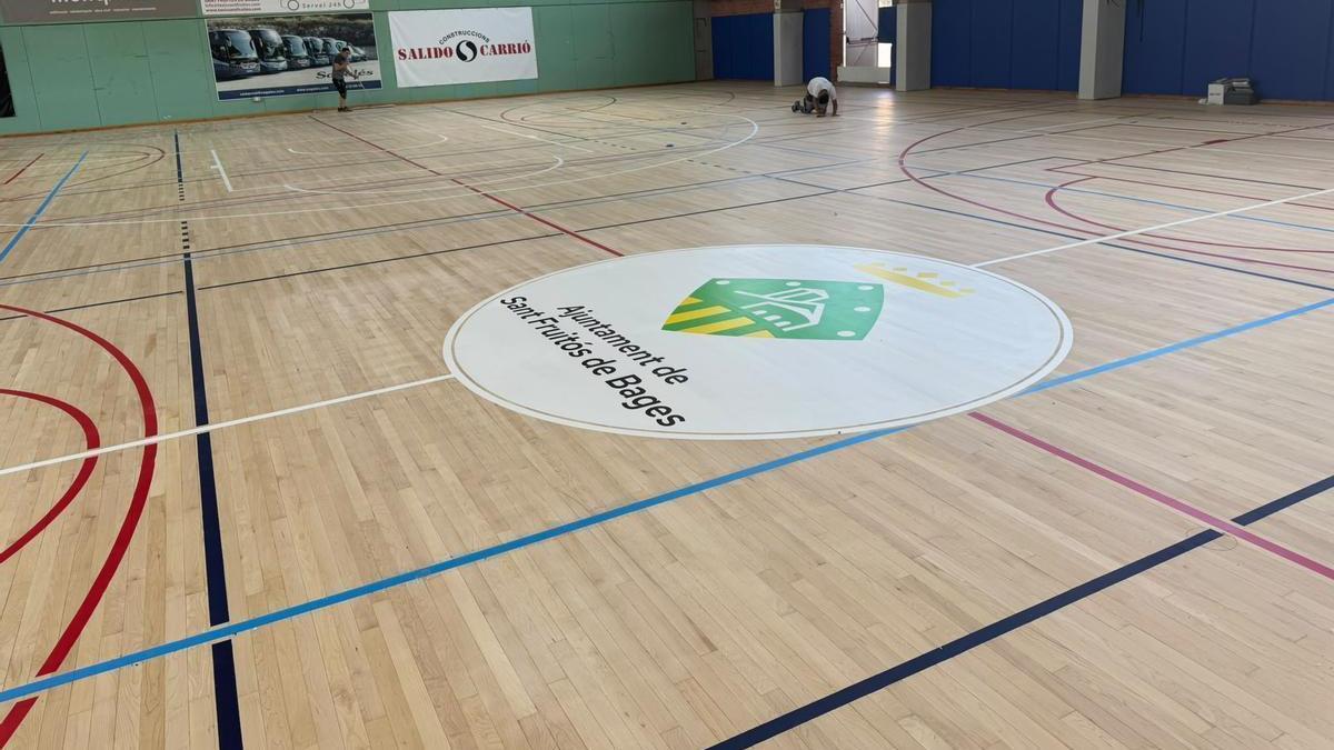 Una imatge de la pista del pavelló remodelada