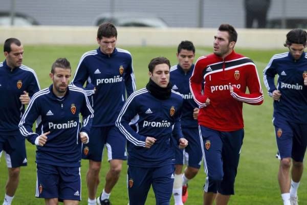 Entrenamiento del lunes del Real Zaragoza