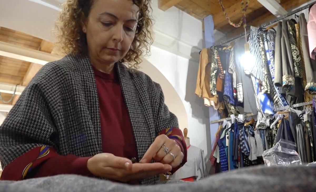 Valeria Kone, creadora de Coloriage, en el taller.