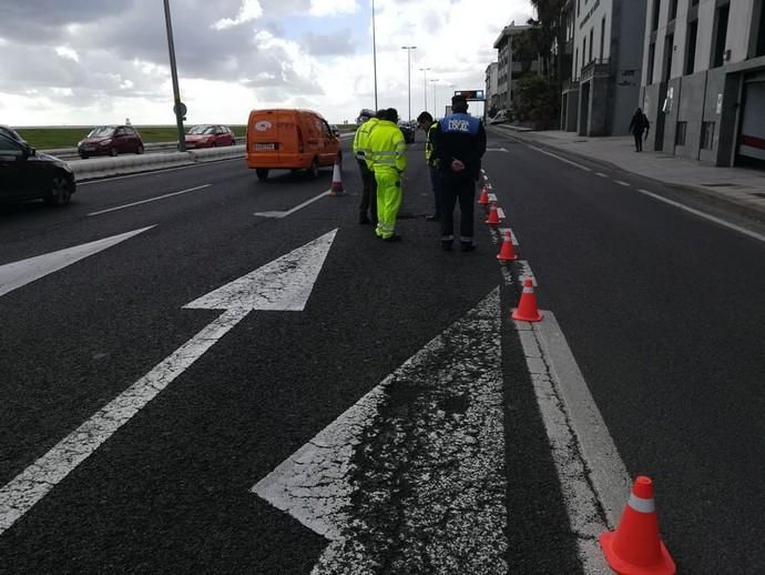 Retenciones en la Avd. Marítima sentido sur