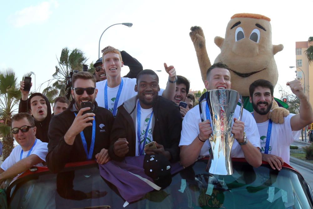 Málaga se lanza la calle para celebrar la EuroCup