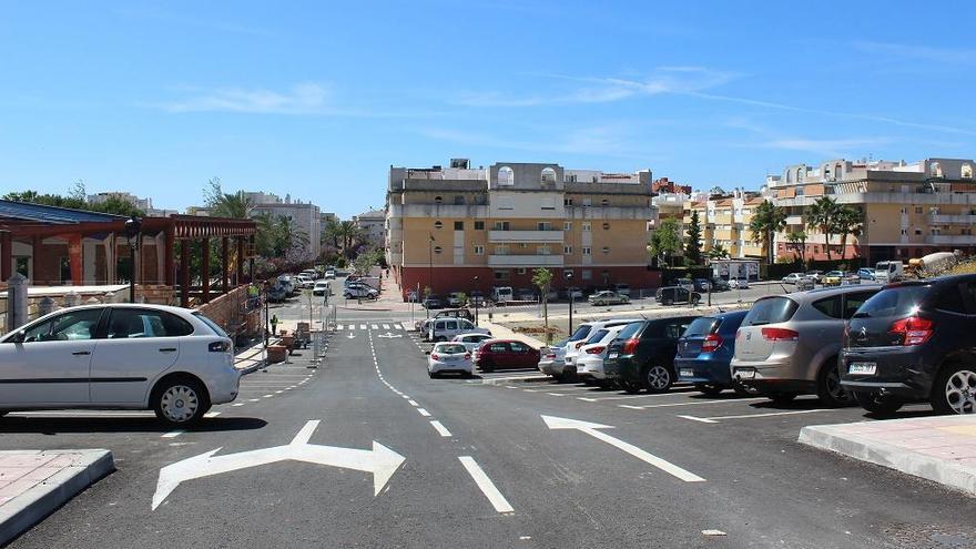 Imagen del nuevo vial en la zona de Huerta Nueva, que comunica las calles Ortega y Gasset con Cristóbal Ruiz Méndez.