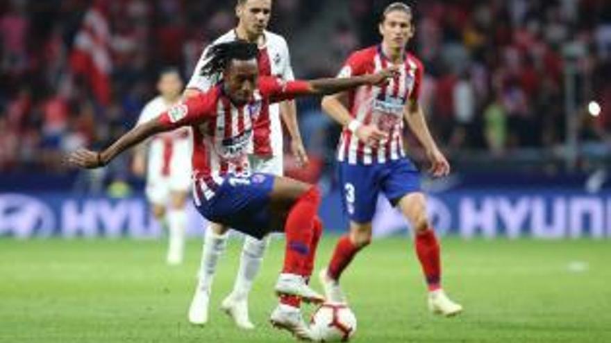 Gelson Martins en el partido Atléticode Madrid-Huesca.