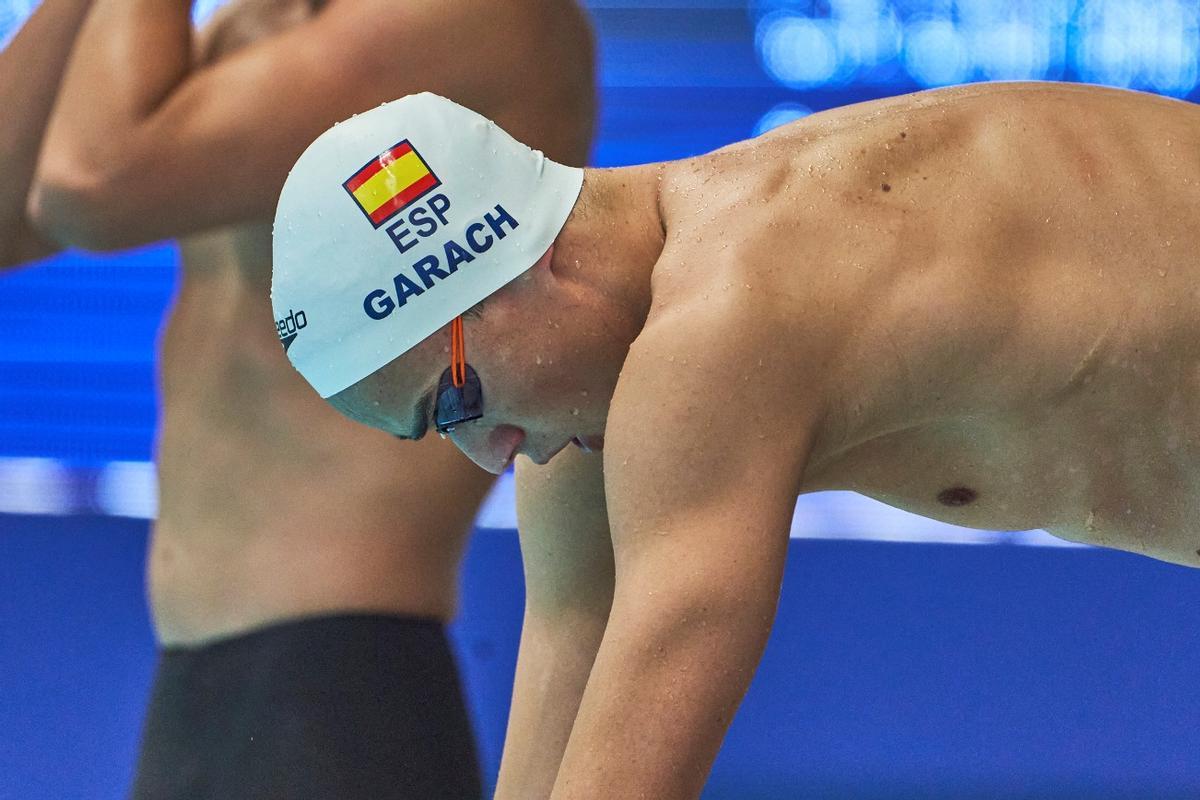 Carlos Garach, antes de iniciar una competición.