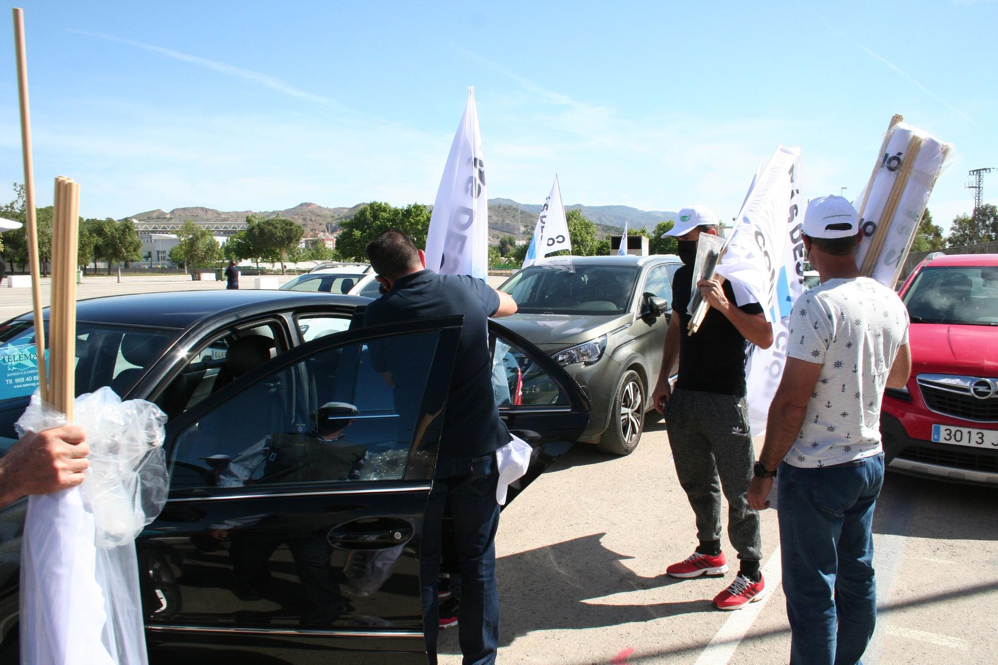 Protesta en defensa del Trasvase en Lorca