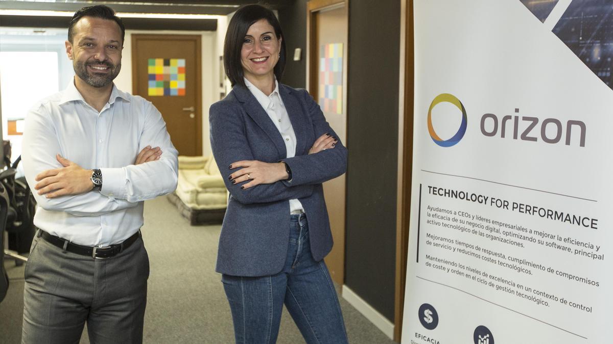Ángel Pineda, CEO, y Olga Carrillo, CFO &amp; RRHH, de Orizon