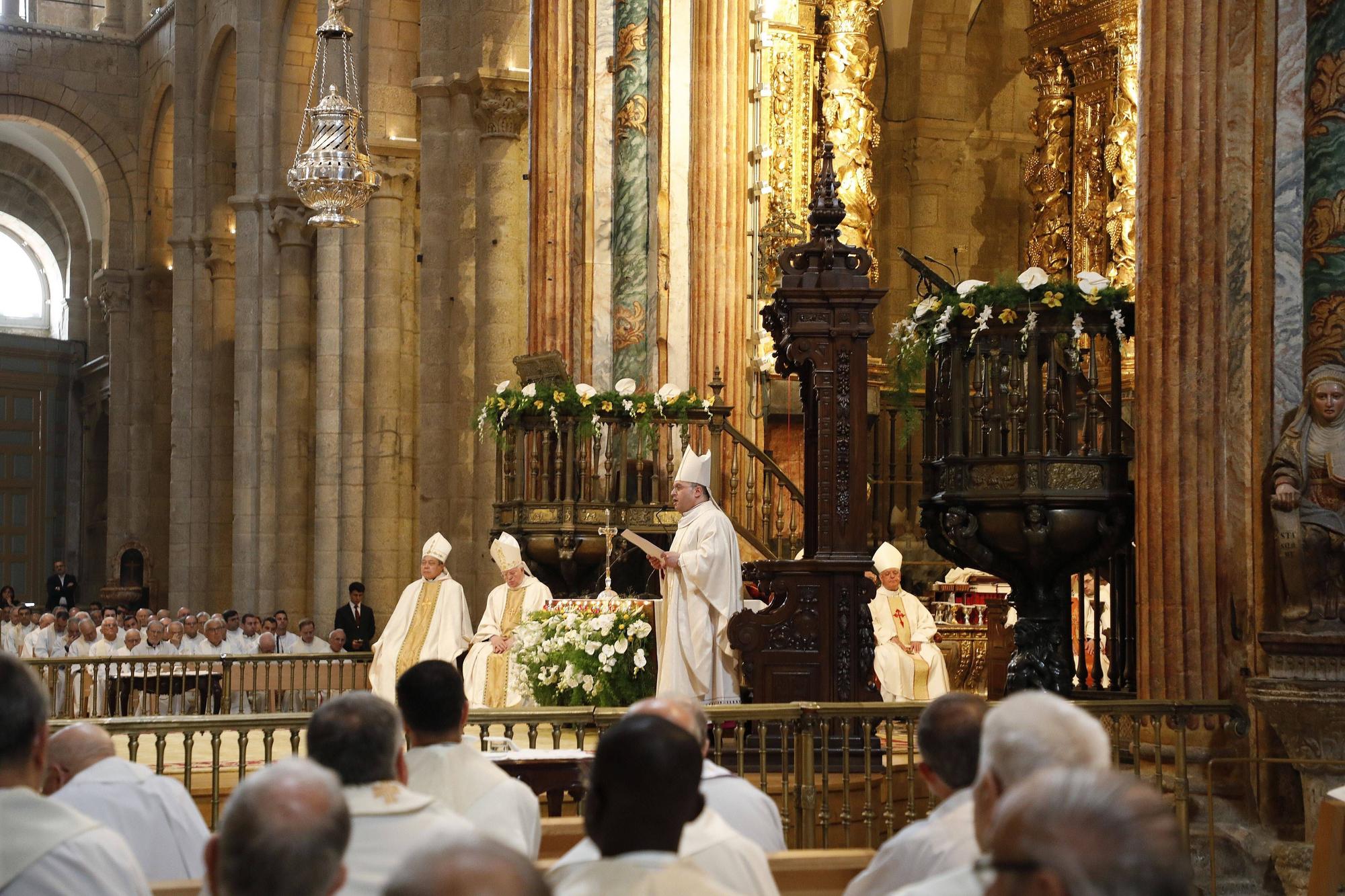 Ceremonia de toma de posesión del nuevo arzobispo de Santiago, monseñor Prieto