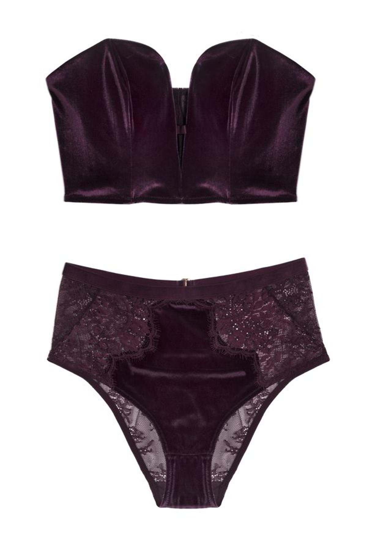 Navidad lencera: conjunto velvet de Victoria's Secret