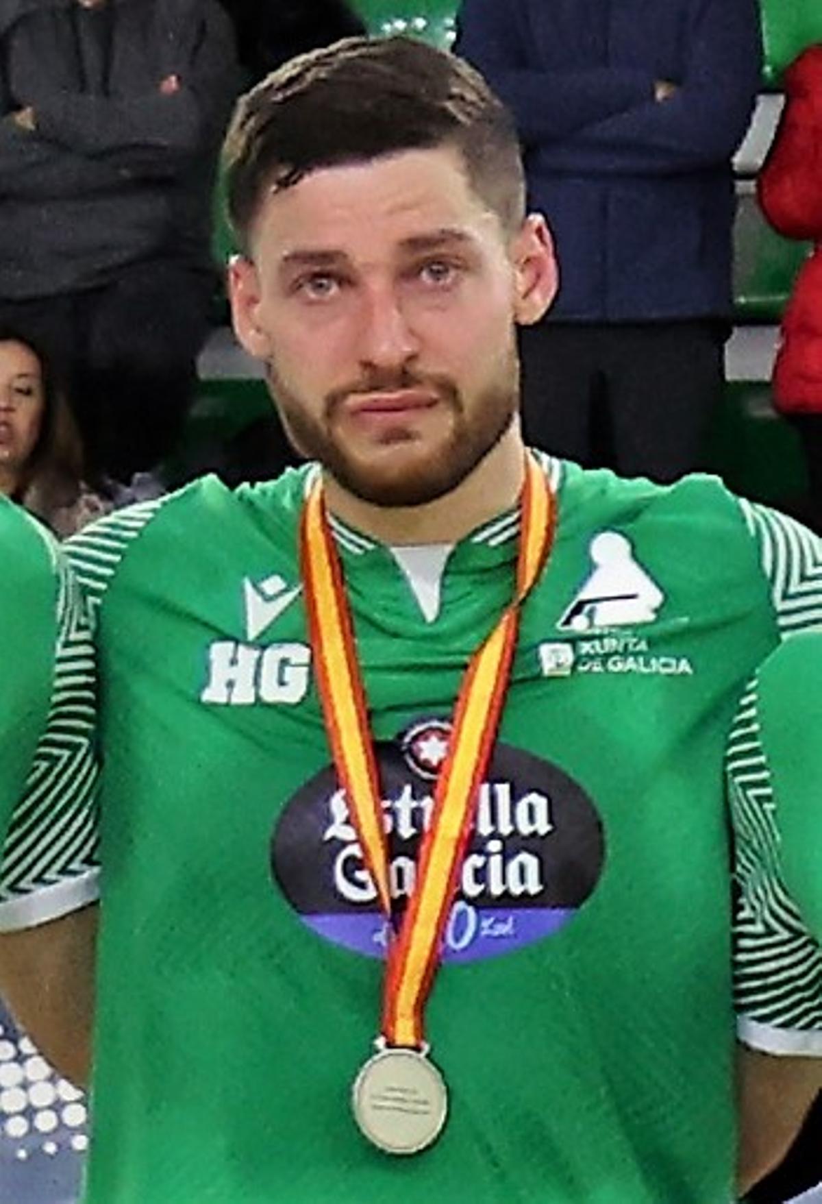 Álex Rodríguez, con lágrimas, tras perder la final de la Copa del Rey.