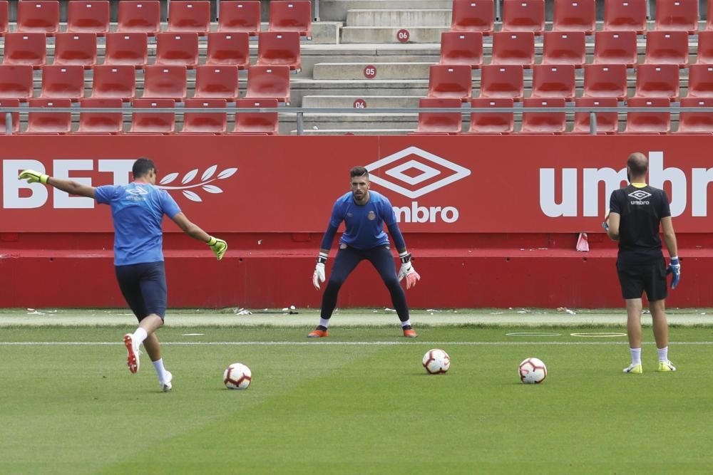 Entrenament del Girona aquest diumenge a Montilivi