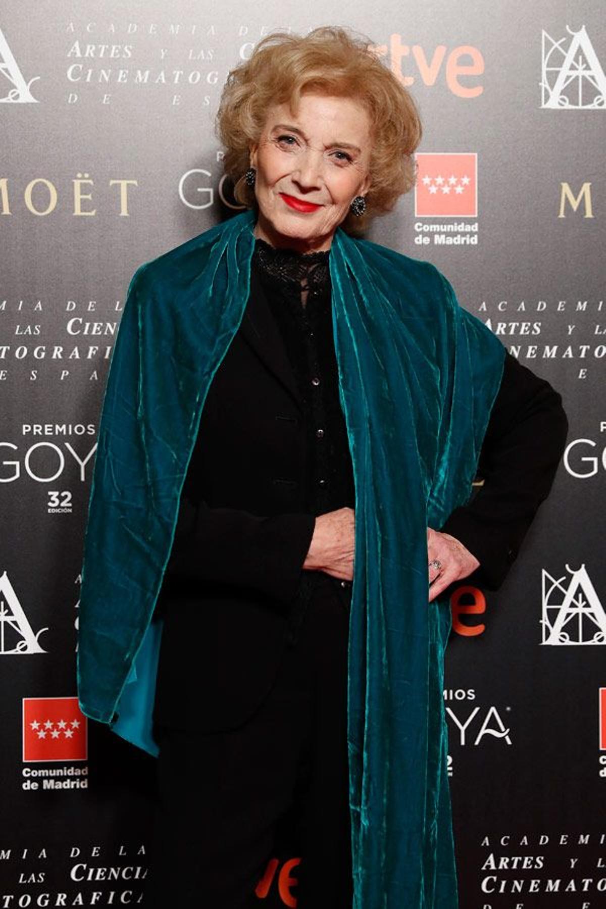 Cena de nominados a los Goya 2018: Marisa Paredes.