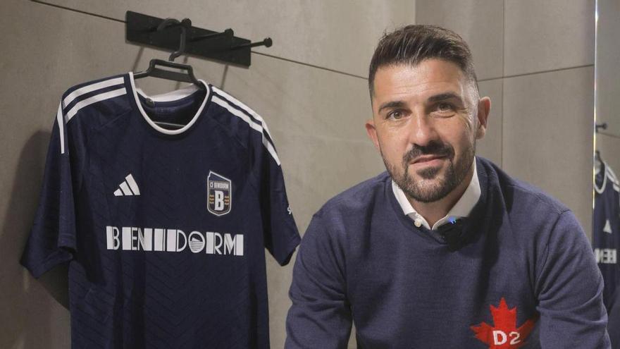 David Villa acude al acto de marketing del Benidorm CF