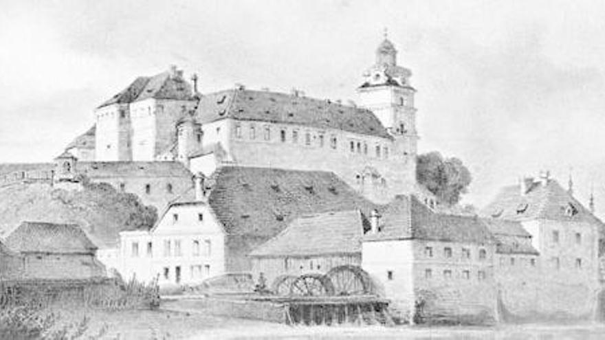 Blick auf Schloss Brandeis