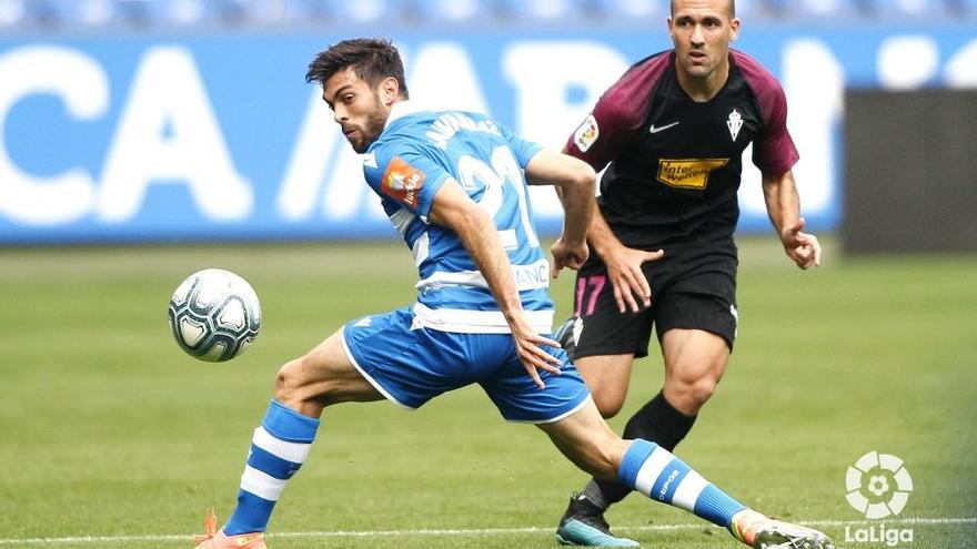 El Sporting deja el gol en cuarentena en Riazor