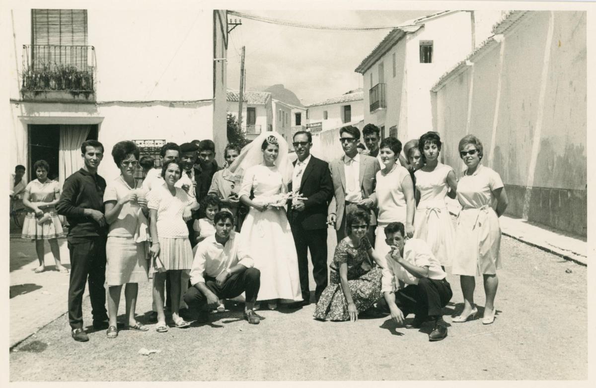 Una boda en 1962 en l'Alfàs del Pi.