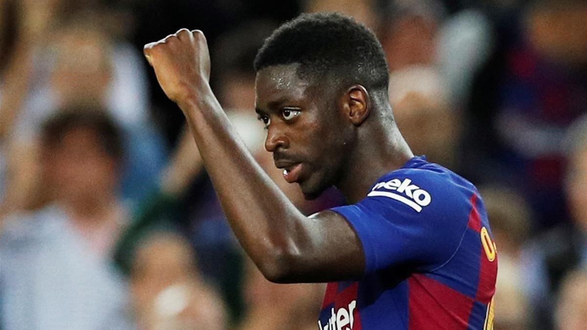 Ousmane Dembélé regresa a la ttularidad ante la baja de Luis Suárez