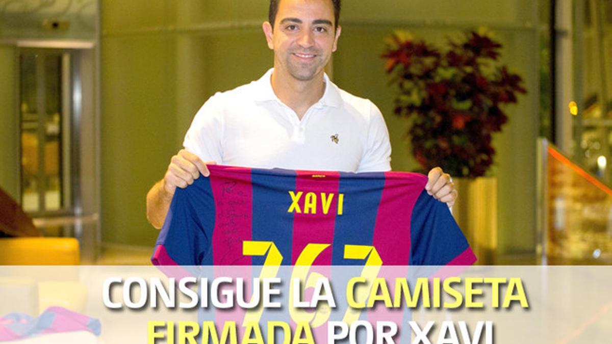 Ya tenemos ganador de la camiseta de Xavi Hernández