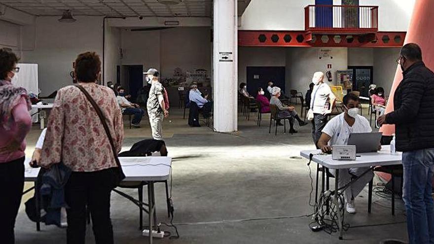 Vacunació al Palau Firal de Manresa