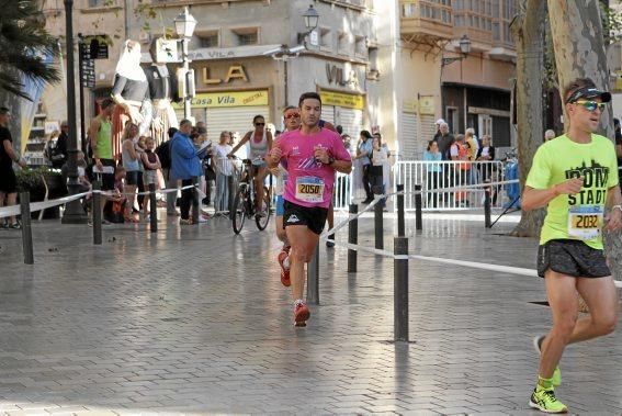 Auf der Strecke des Mallorca Marathons