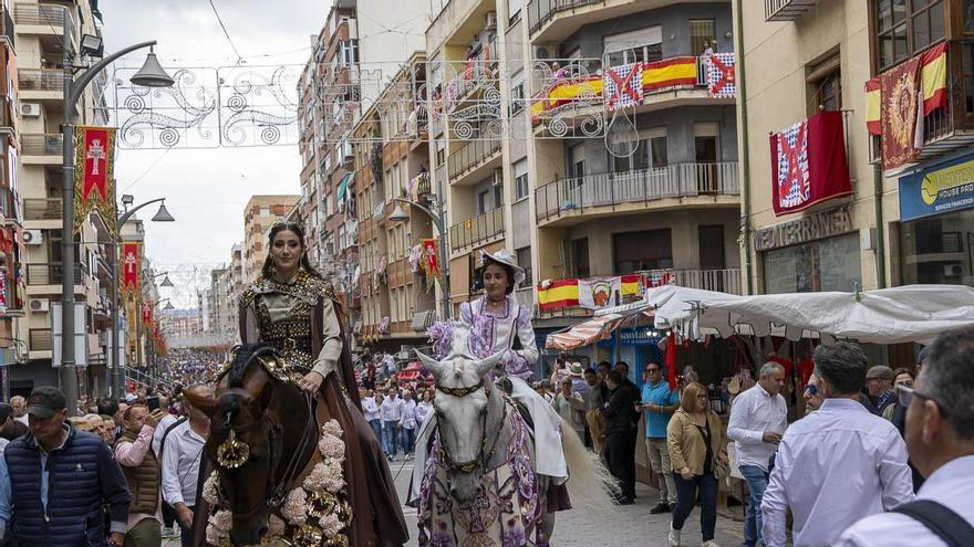 Concurso morfológico de los Caballos del Vino de Caravaca: recorrido caballos