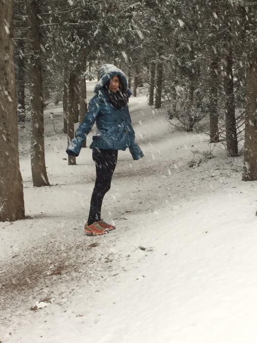 Nieve en el Puerto de la Cadena