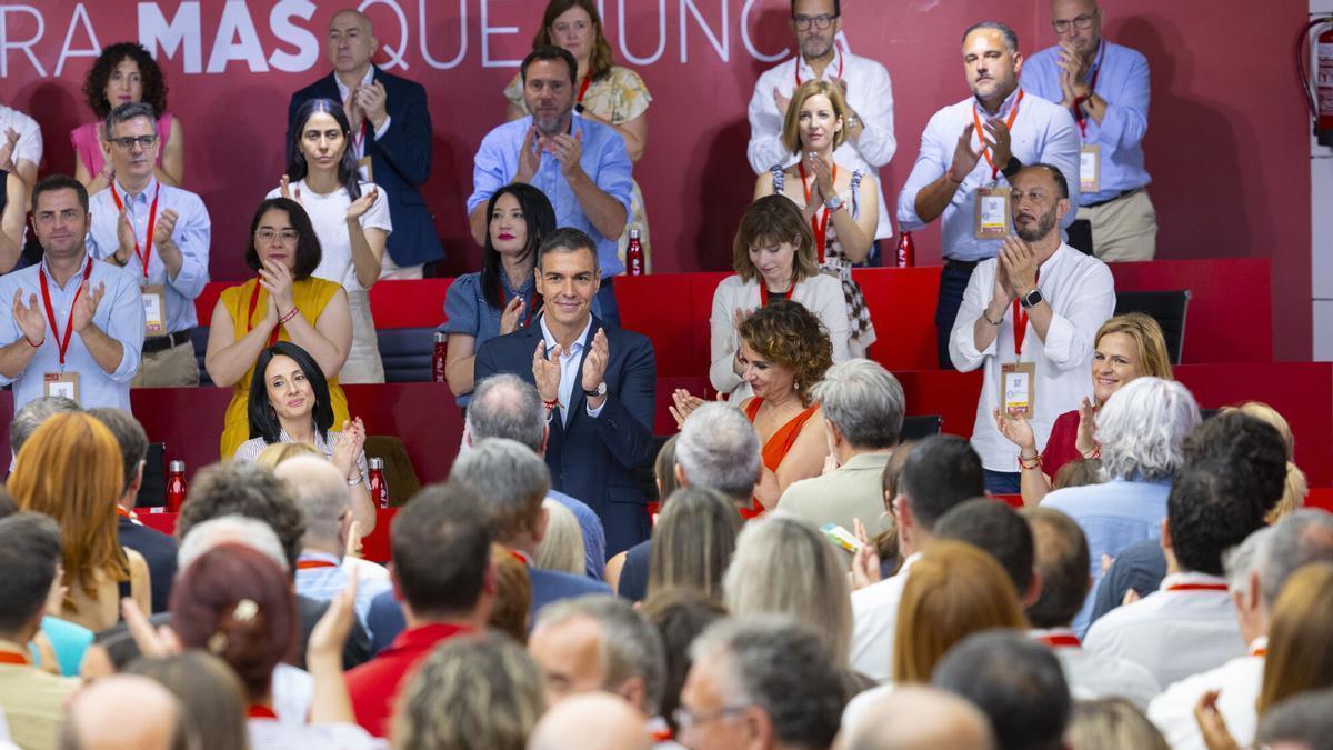 Reunión del Comité Federal del PSOE en la sede de la calle Ferraz.