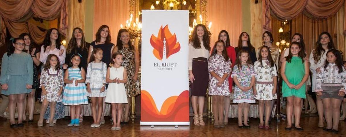Las Hogueras de «El Riuet» tienen bellezas y logotipo