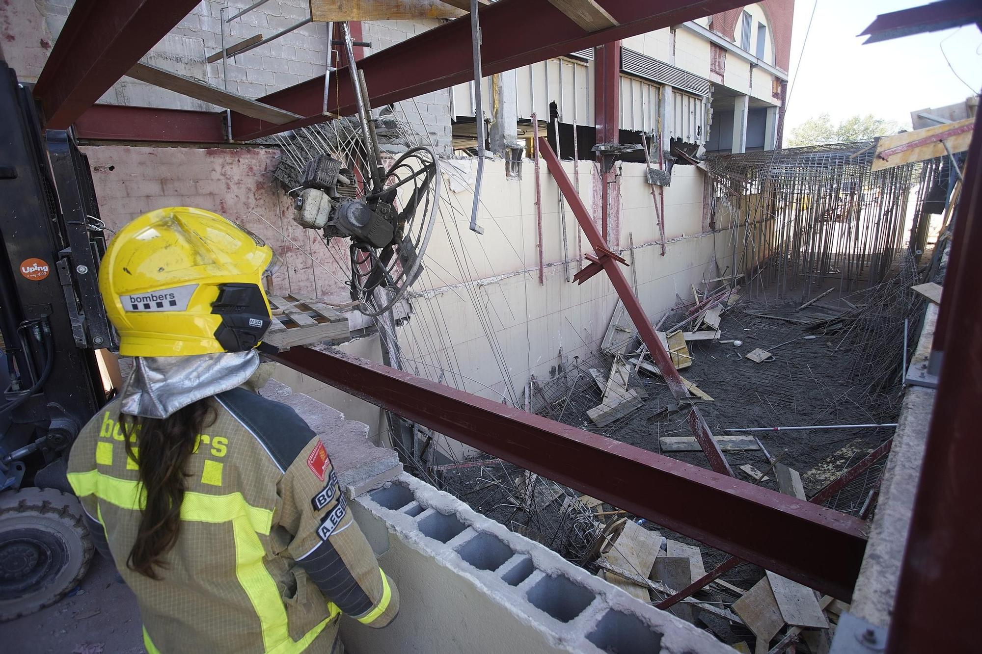 Tres ferits en ensorrar-se una bastida a l'Espai Gironès