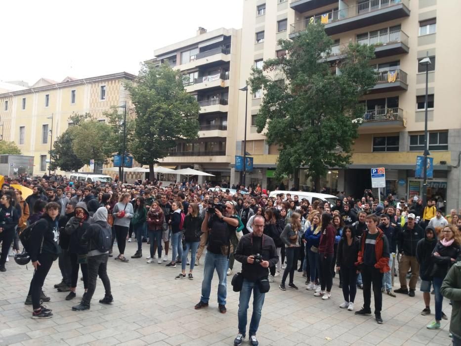 Manifestació al centre de Girona