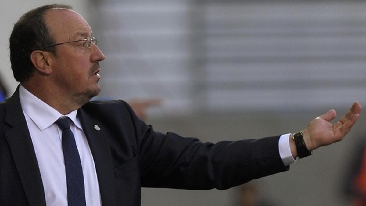 El técnico del Real Madrid Rafael Benítez, durante el partido ante el Eibar