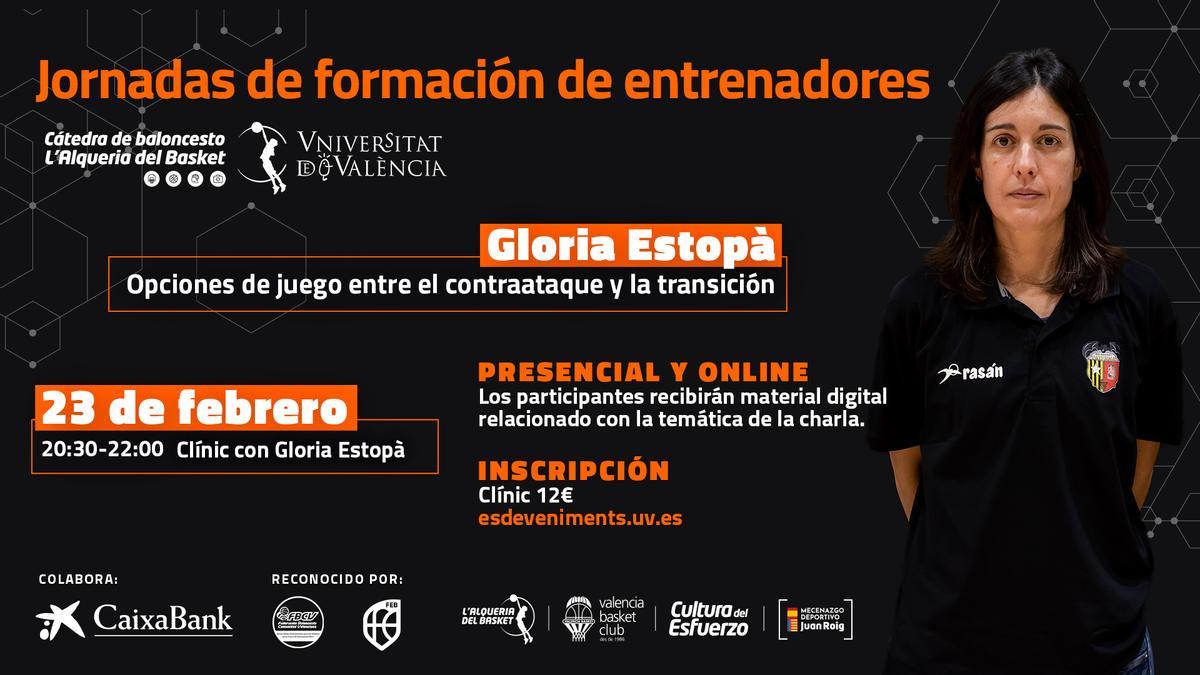 Llega la quinta jornada de formación de entrenadores de esta temporada de la Cátedra de Baloncesto L’Alqueria del Basket con la Universitat de València.