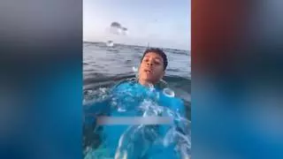 La venta de equipos para cruzar a nado a Ceuta revive en Marruecos animada por migrantes que cuentan su éxito en redes sociales