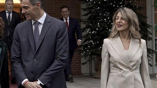 Pedro Sánchez i Yolanda Díaz, a la Moncloa. | JOSÉ LUIS ROCA