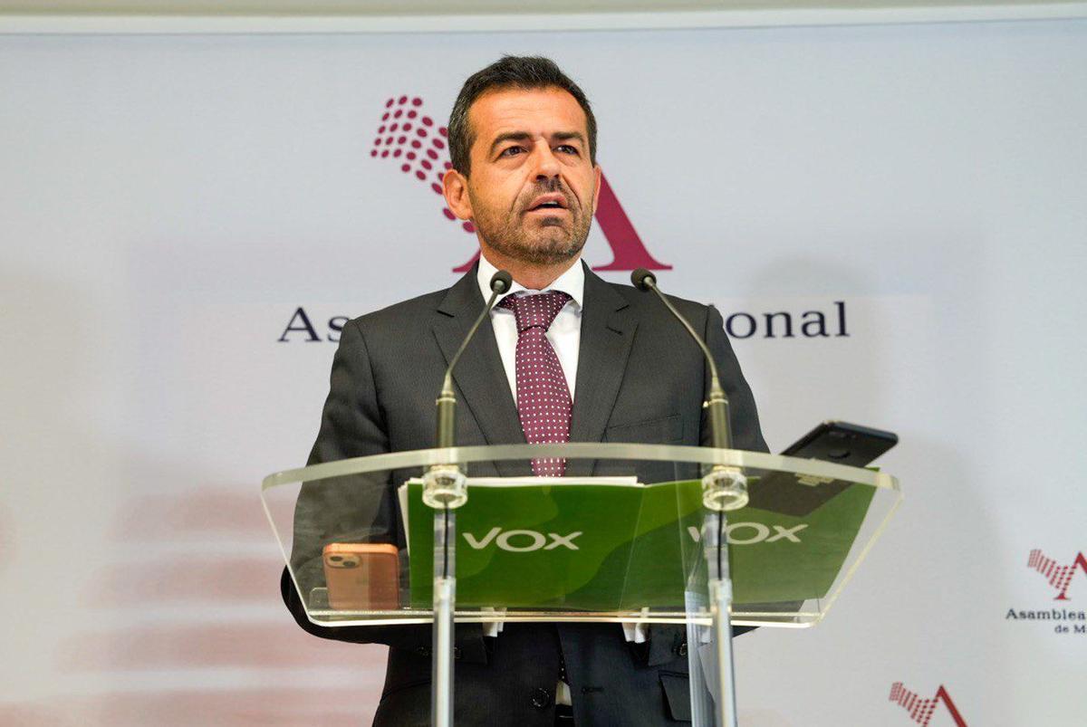 El portavoz adjunto de Vox, Rubén Martínez Alpañez.