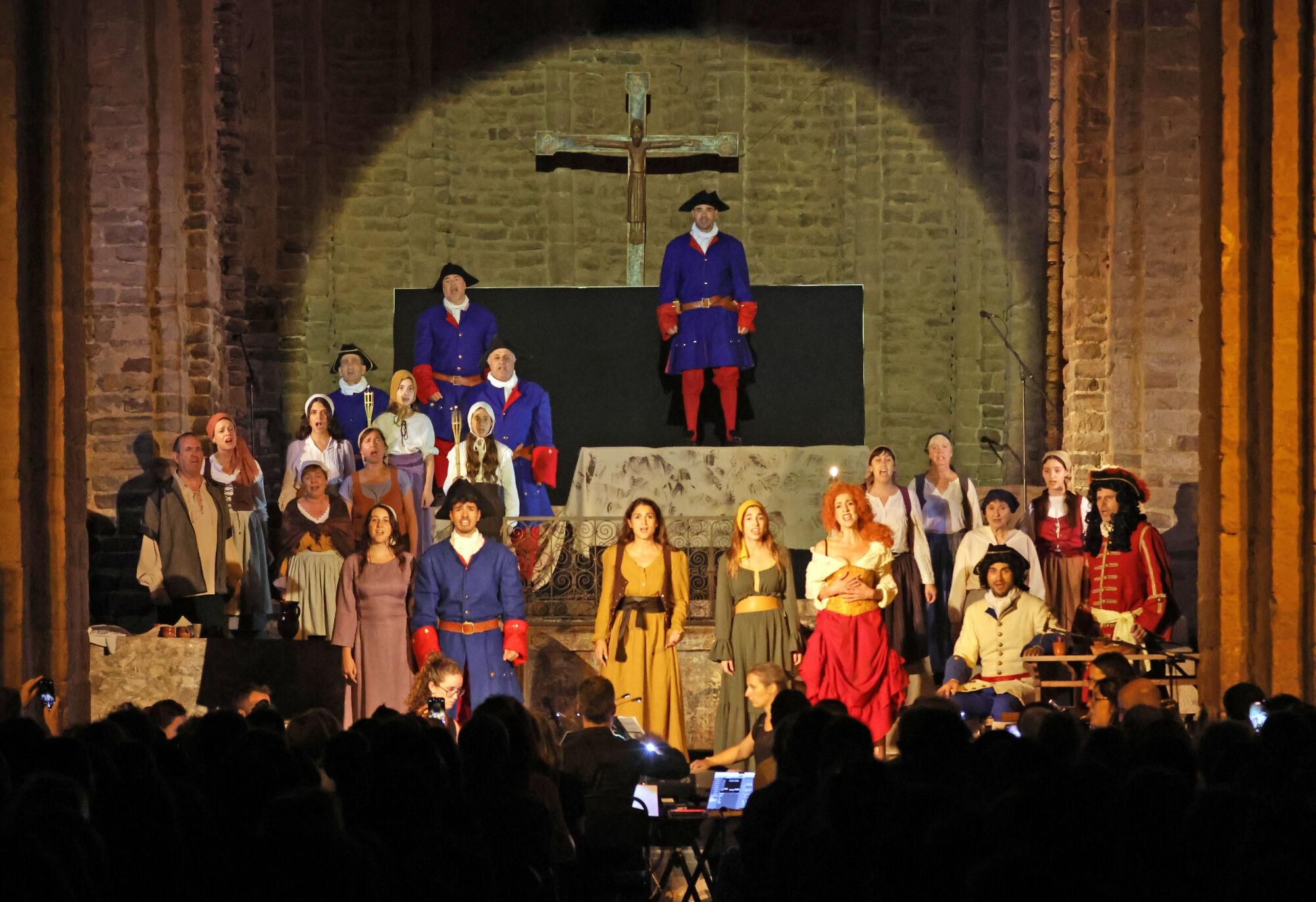 Imatges de l&#039;espectacle «Bandera Negra» de divendres a Cardona