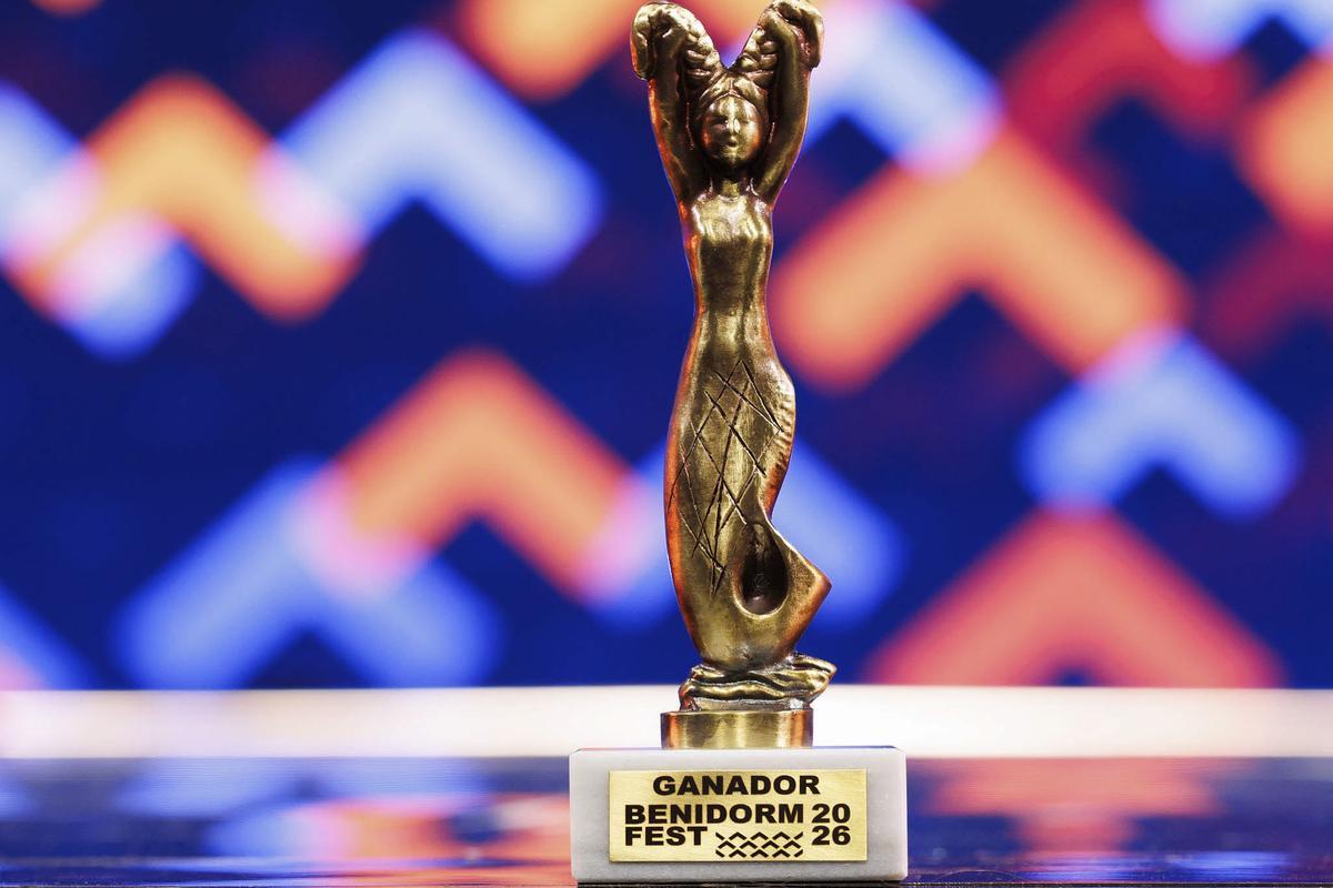 La Sirenita, trofeo que se entrega en el Benidorm Fest.